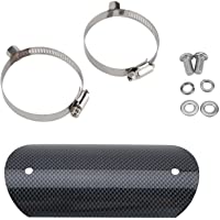 Duokon Protector de escape de motocicleta- tubo de escape de motocicleta de acero Tubo medio Protector de calor Tubo de…
